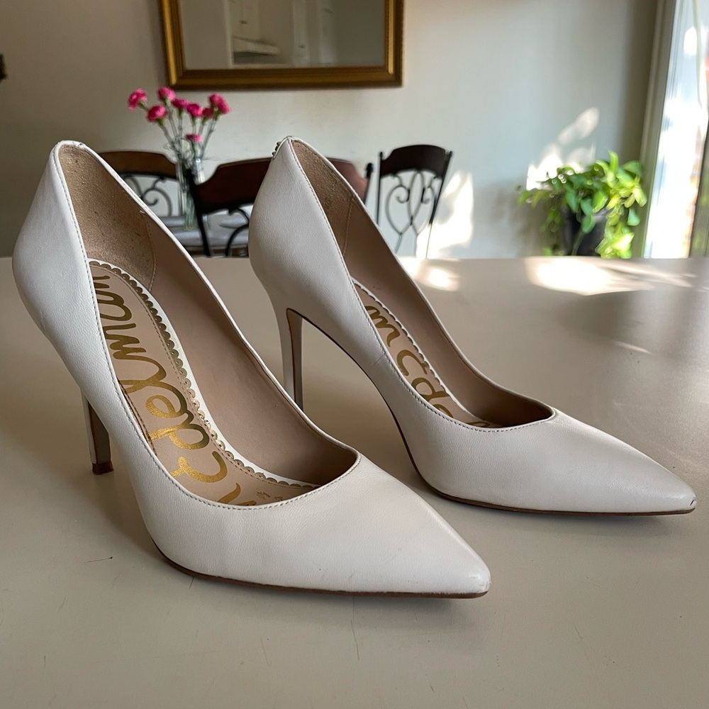 Sam Edelman White Hazel Pump